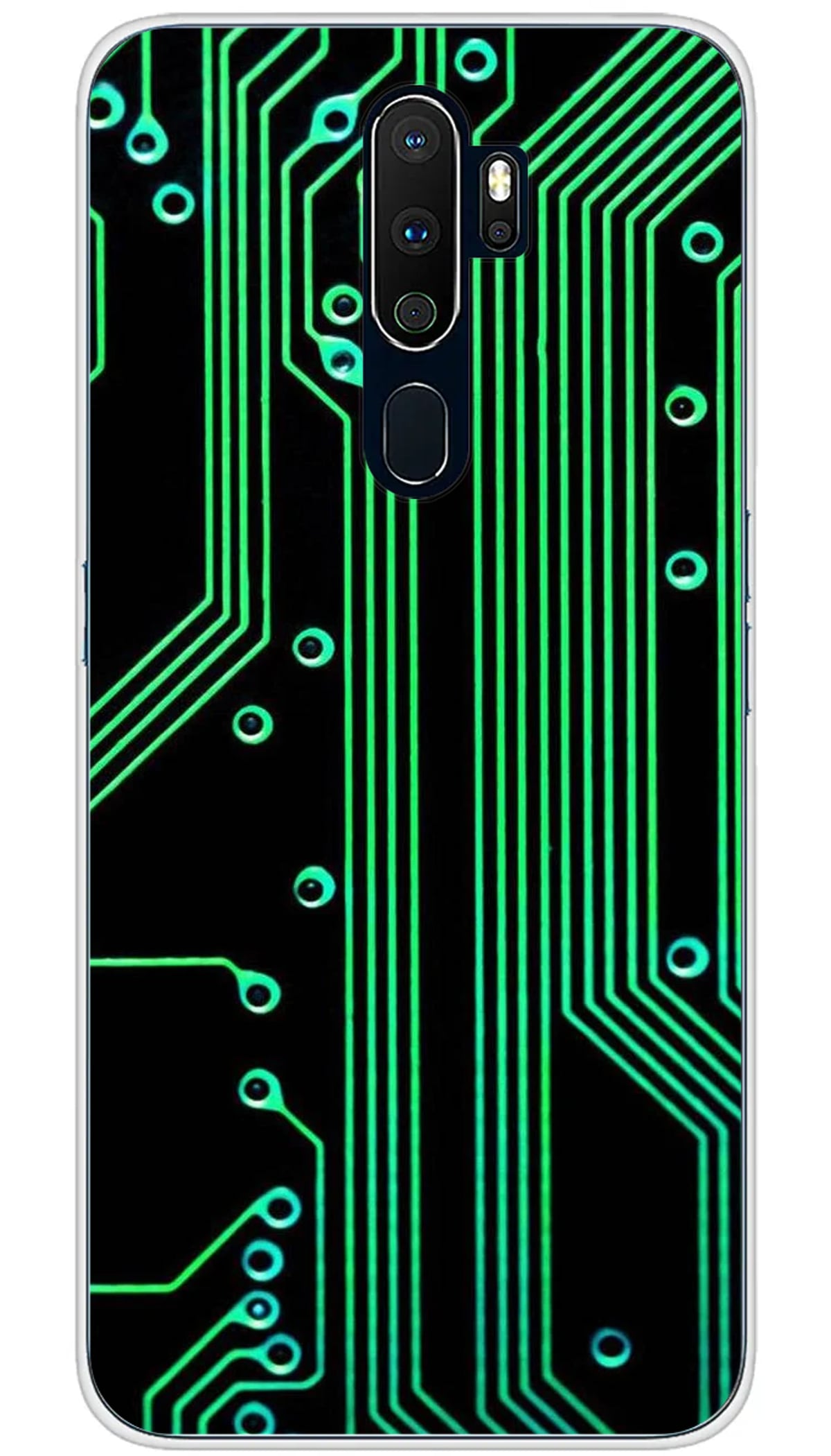 Coque Oppo Texture circuit geek - A5 2020