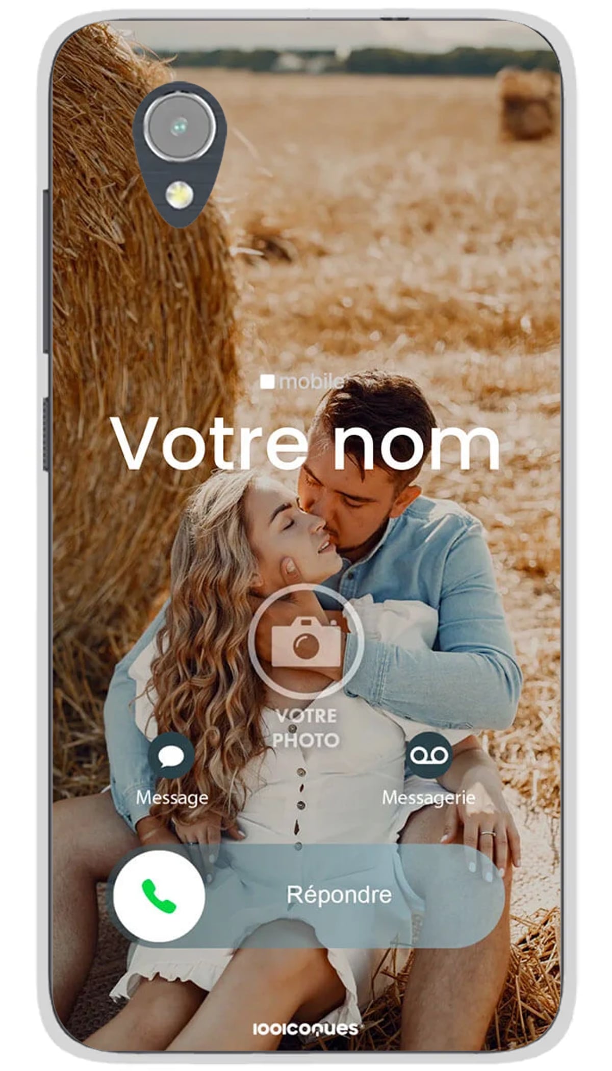 Coque personnalisée Alcatel Appel Entrant - 1