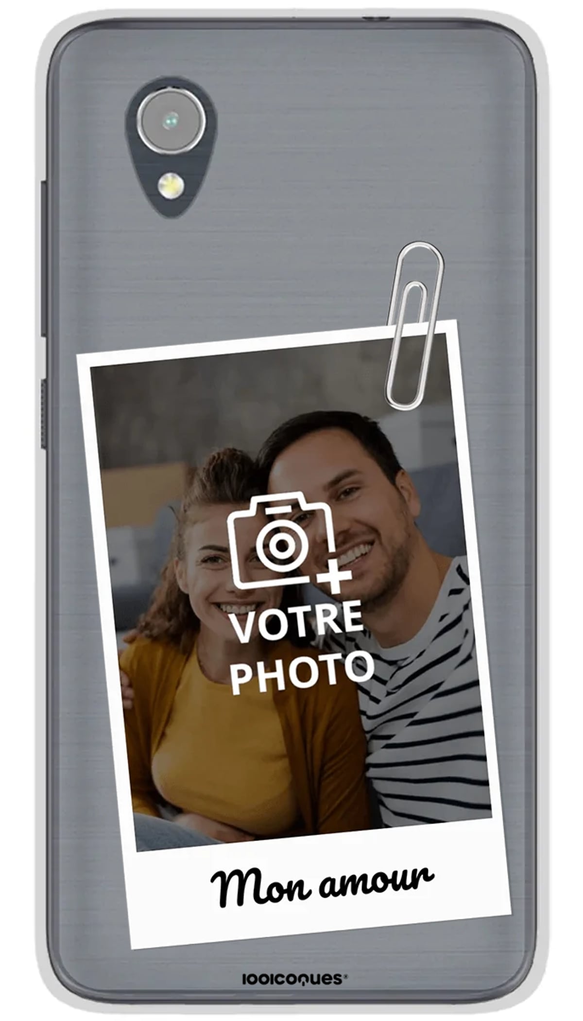 Coque personnalisée Alcatel Polaroid Trombonne - 1