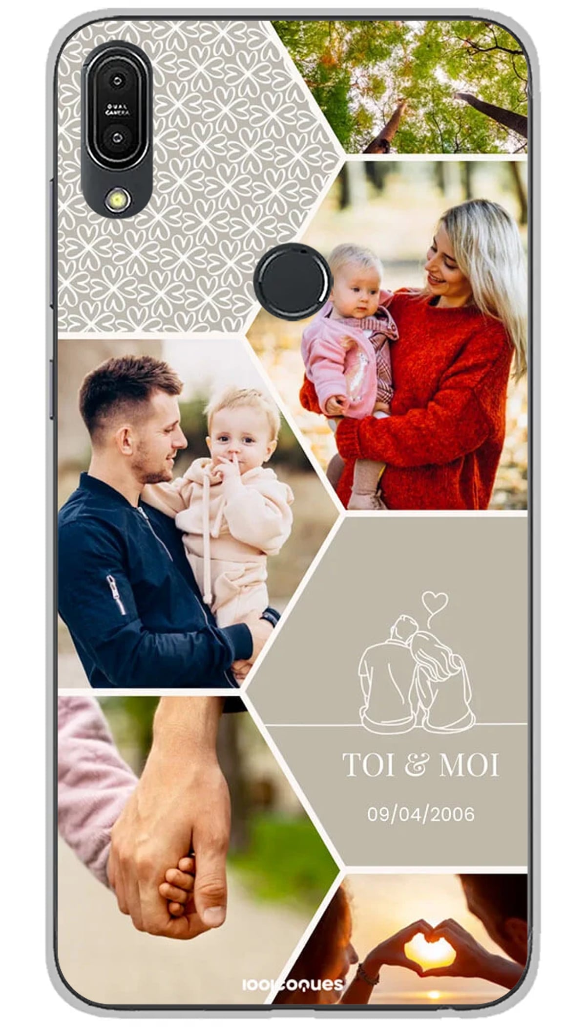 Coque personnalisée Asus Hexagone - Zenfone Max Pro M1 ZB602KL