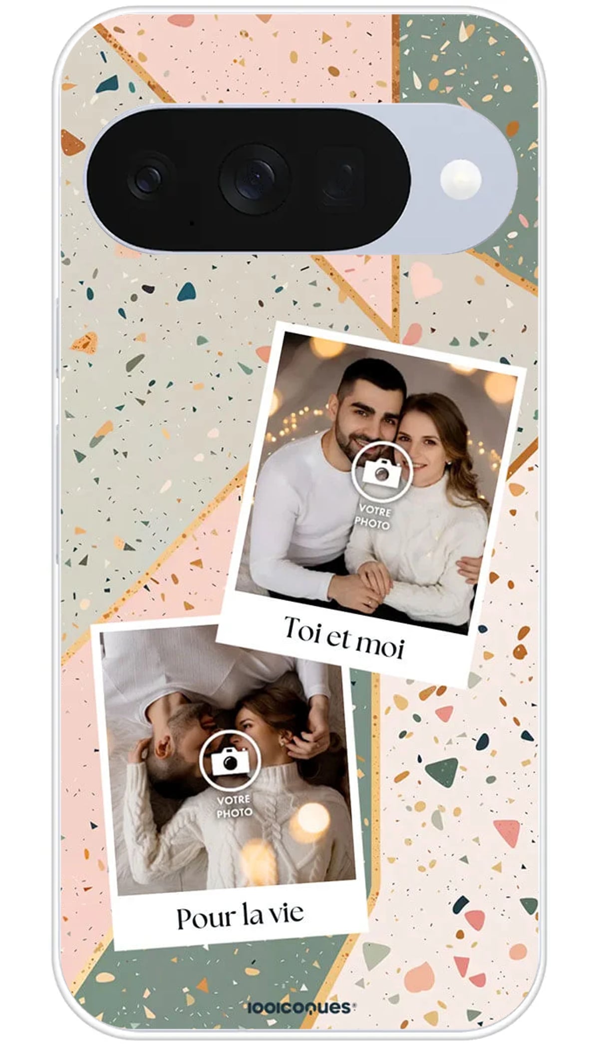 Coque personnalisée Google Terrazo & Photos - Pixel 10
