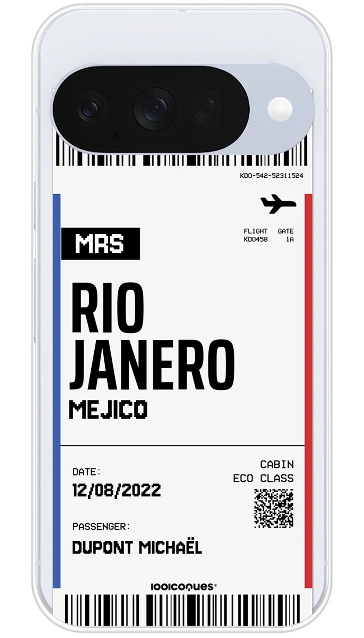 Coque personnalisée Google Boarding pass - Pixel 10