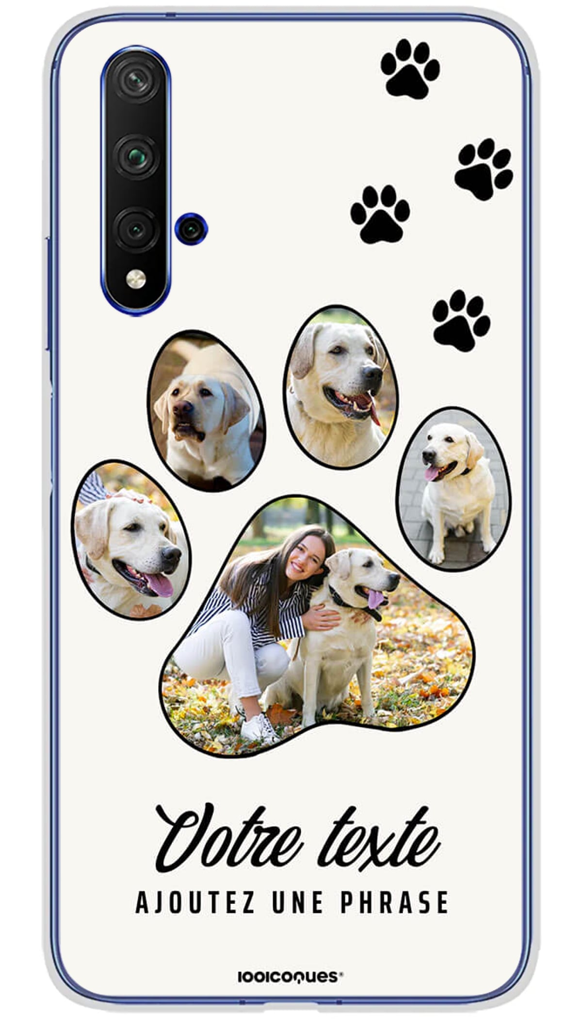Coque personnalisée Huawei Pattes de Chiens - Honor 20