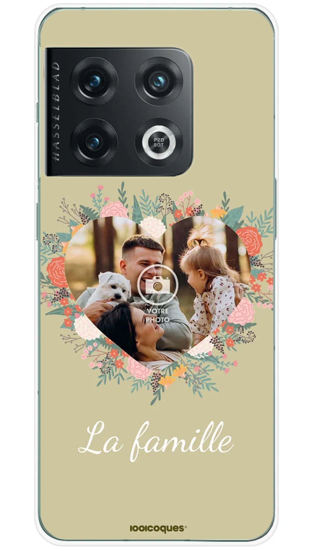 Coque personnalisée OnePlus Coeur Fleuri - 10 Pro 5G