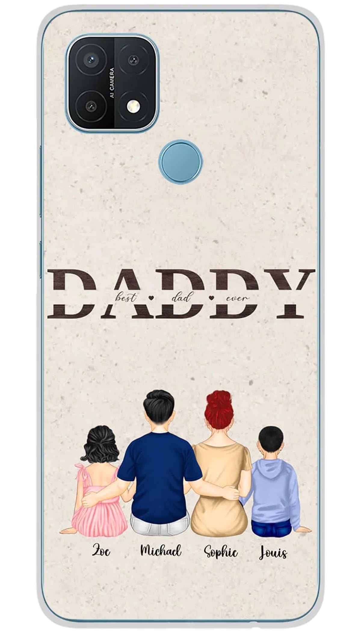 Coque personnalisée Oppo Best Dad Ever - A15