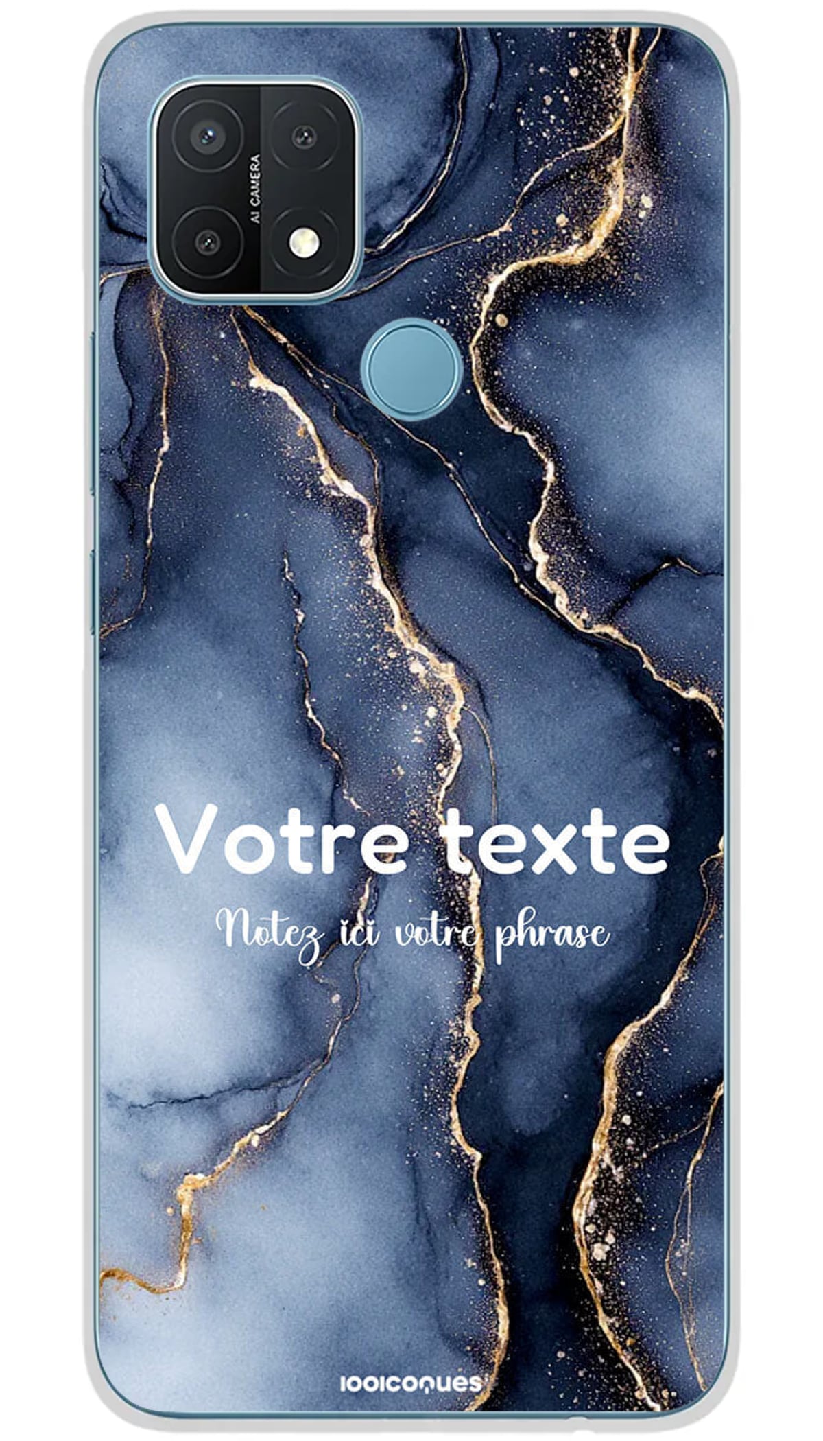 Coque personnalisée Oppo Marbres & Texte - A15