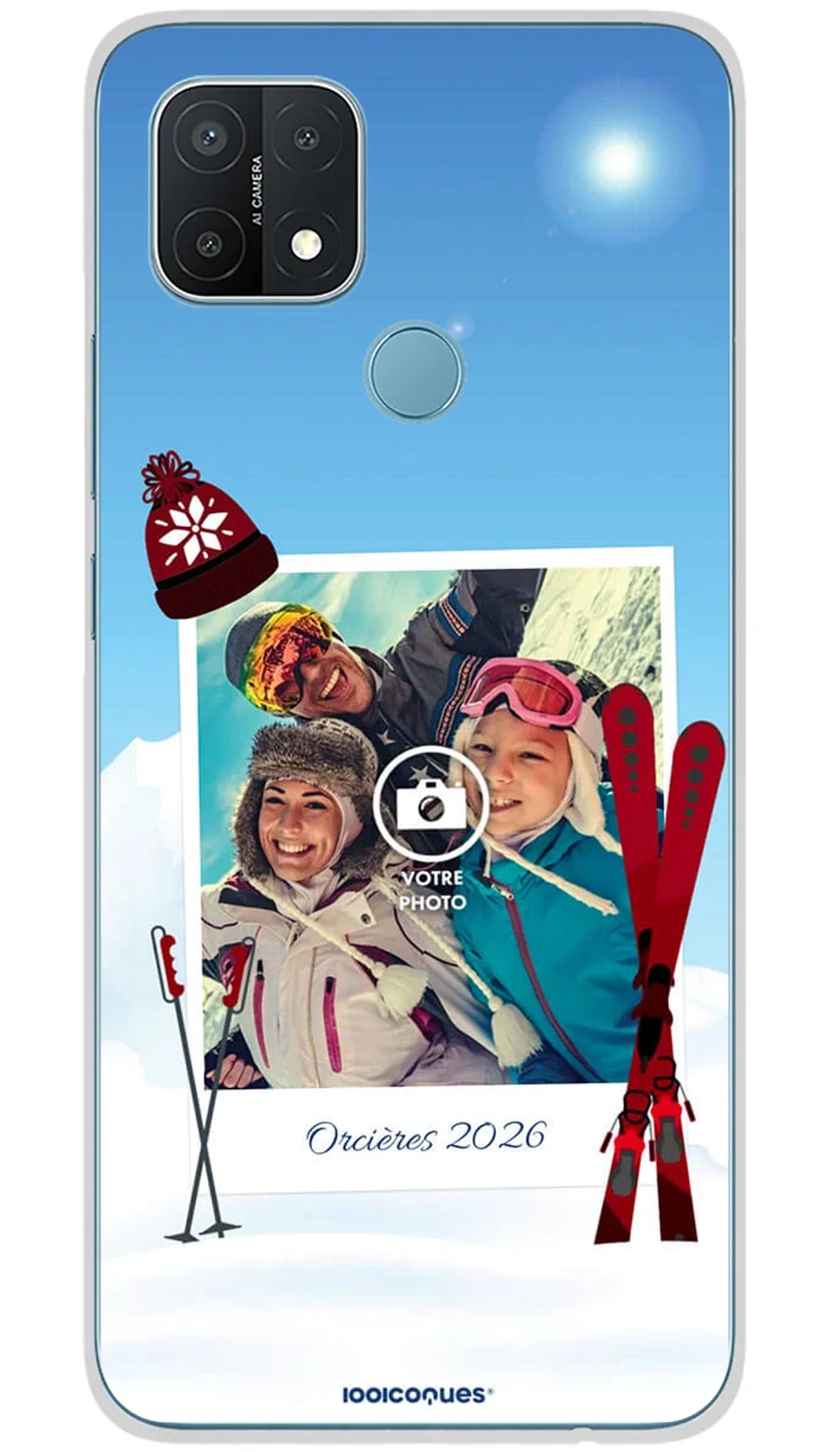 Coque personnalisée Oppo Ski or Snow - A15