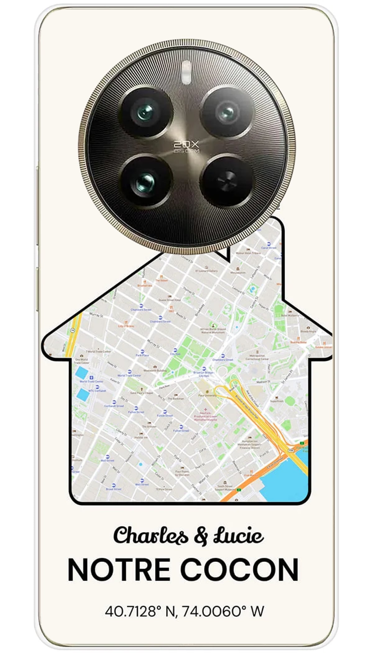 Coque personnalisée Realme Map Maison - 12 Pro 5G