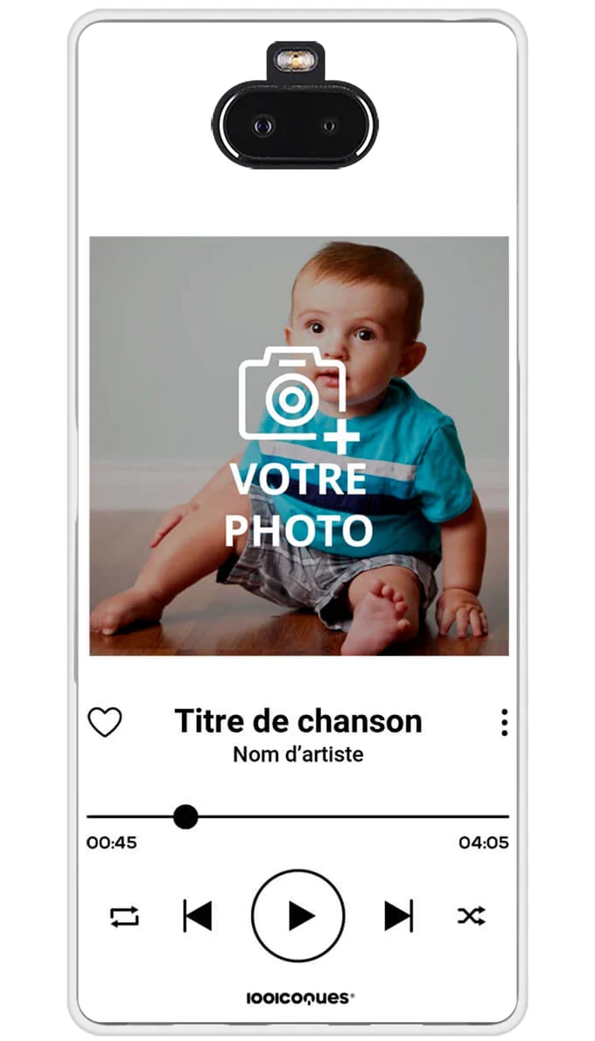 Coque personnalisée Sony Lecteur Musique Transparent - Xperia 10