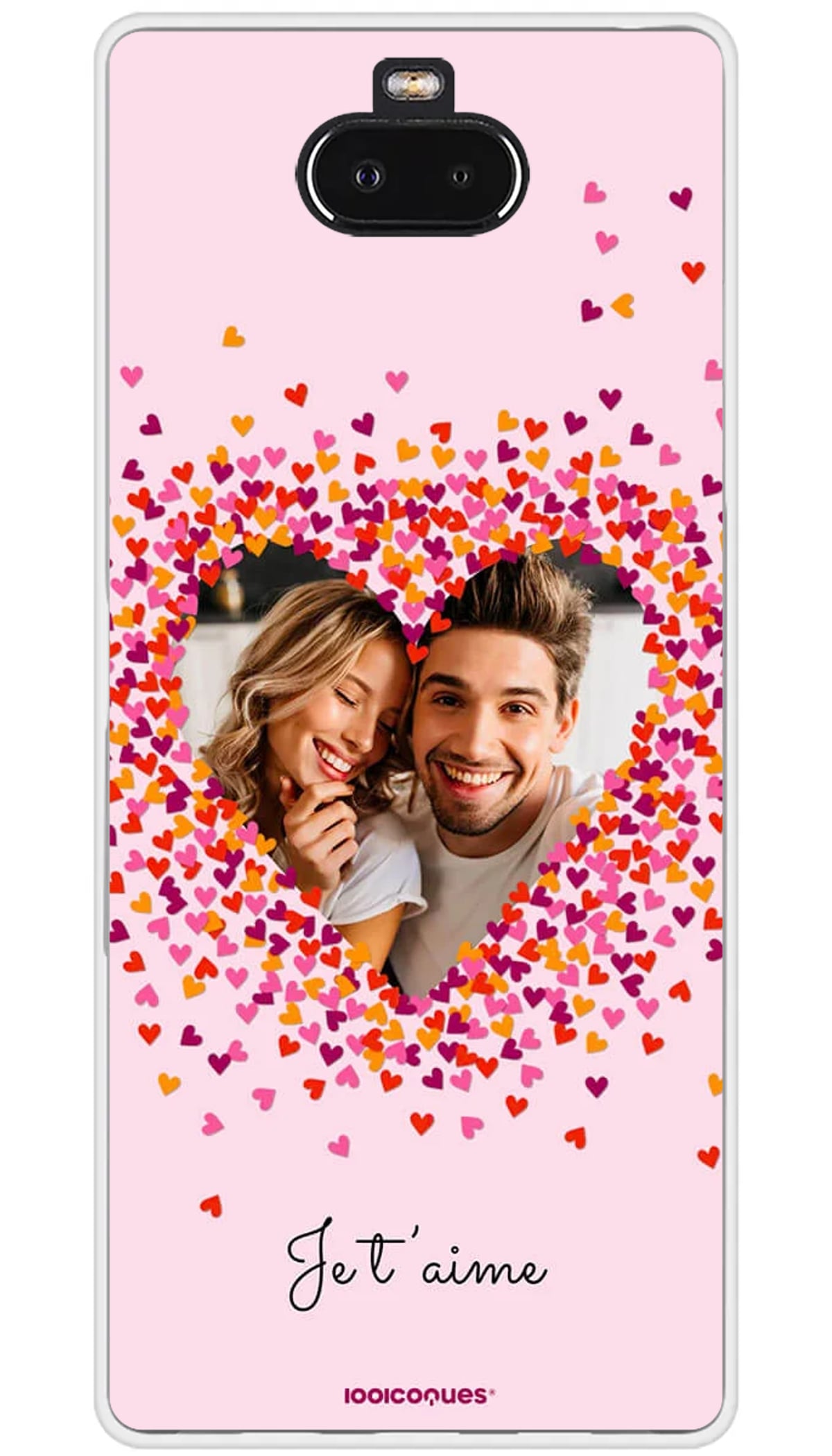 Coque personnalisée Sony Poussière de Coeurs - Xperia 10