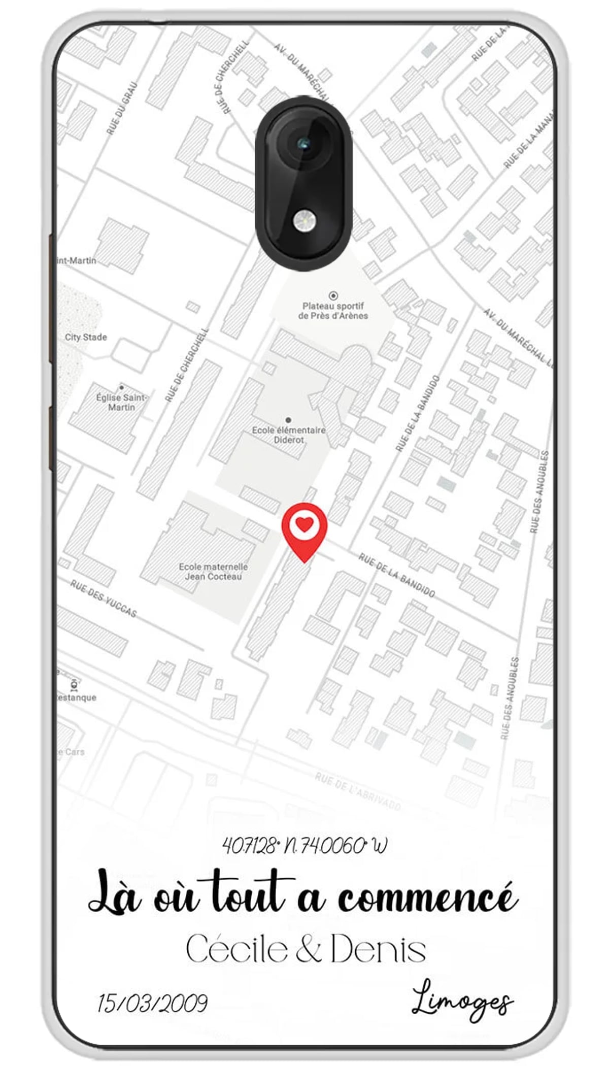 Coque personnalisée Wiko Map City - Jerry 3