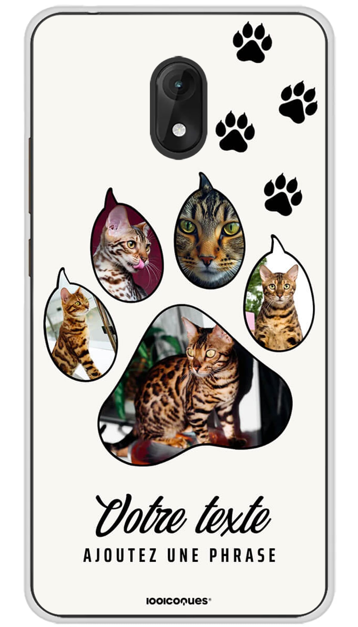 Coque personnalisée Wiko Pattes de Chat - Jerry 3