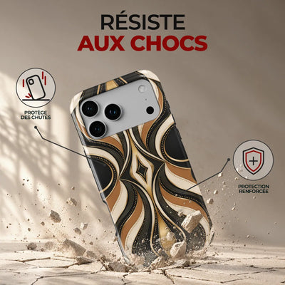 Coque Prestige Gatsby, résiste aux chocs : protège des chutes, protection renforcée