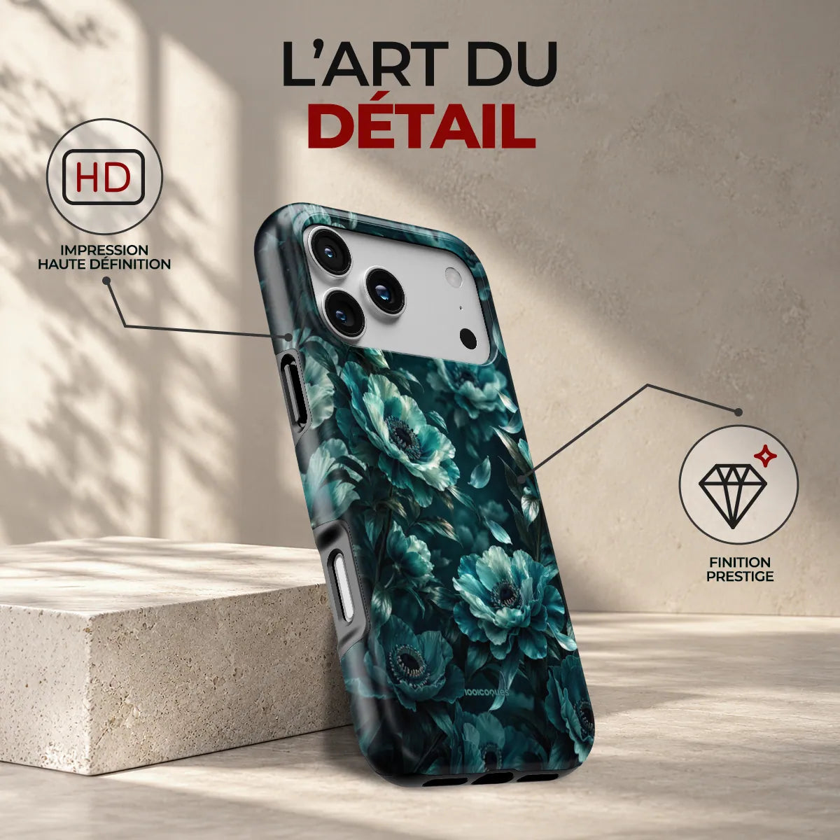 Coque Prestige Pétrole, l'art du détail : impression haute définition et finition prestige