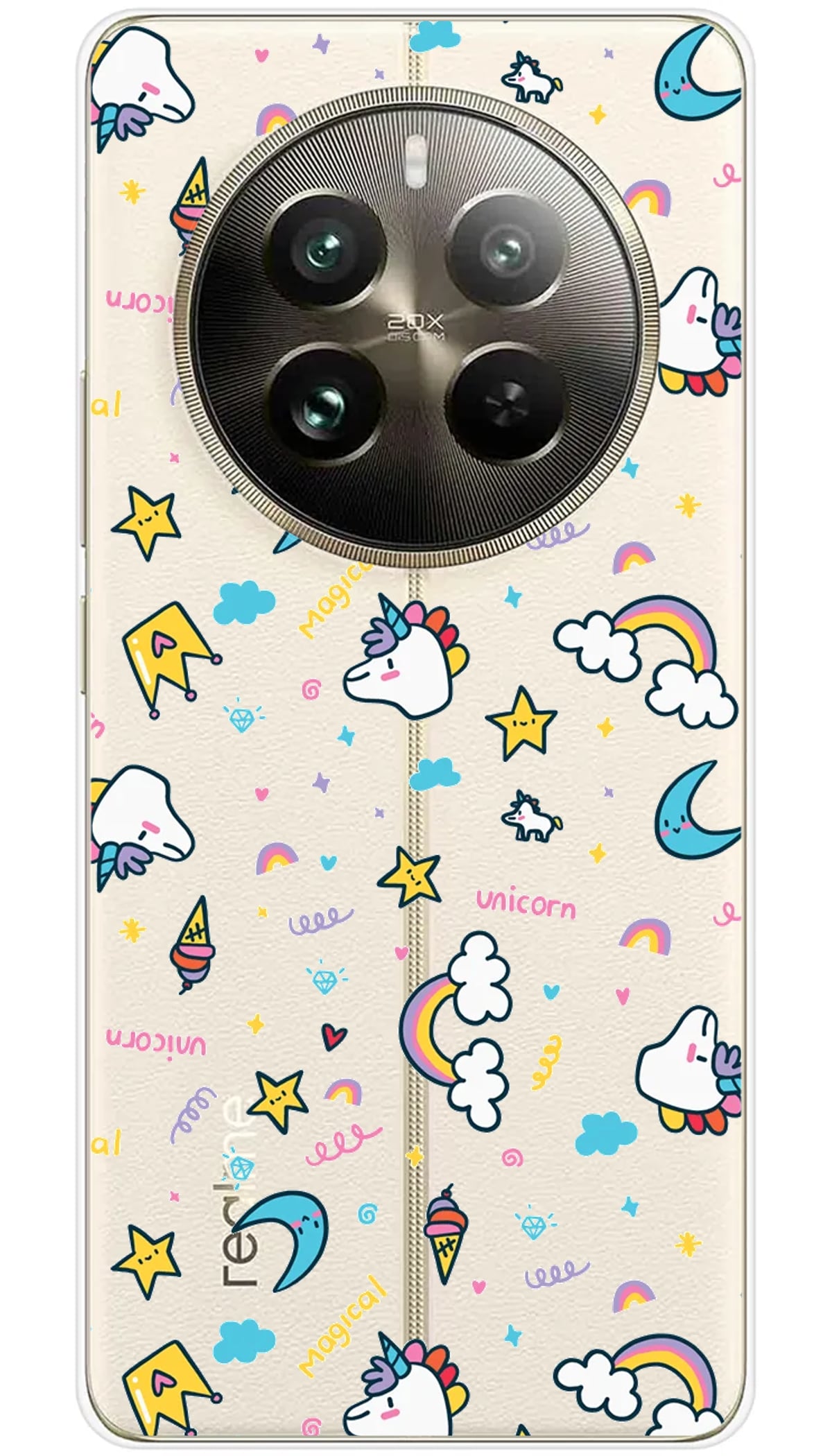 Coque Realme Licorne Rainbow - 12 Pro 5G