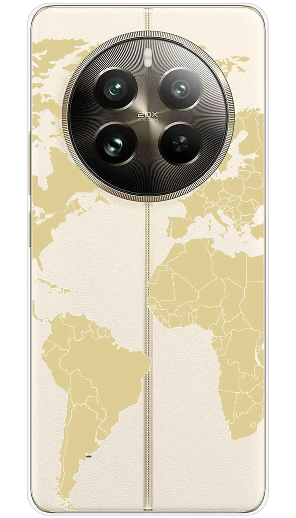Coque Realme Map beige - 12 Pro 5G