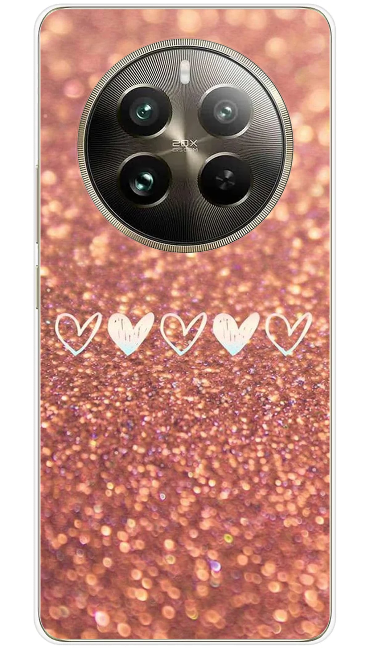 Coque Realme Paillettes coeur - 12 Pro 5G