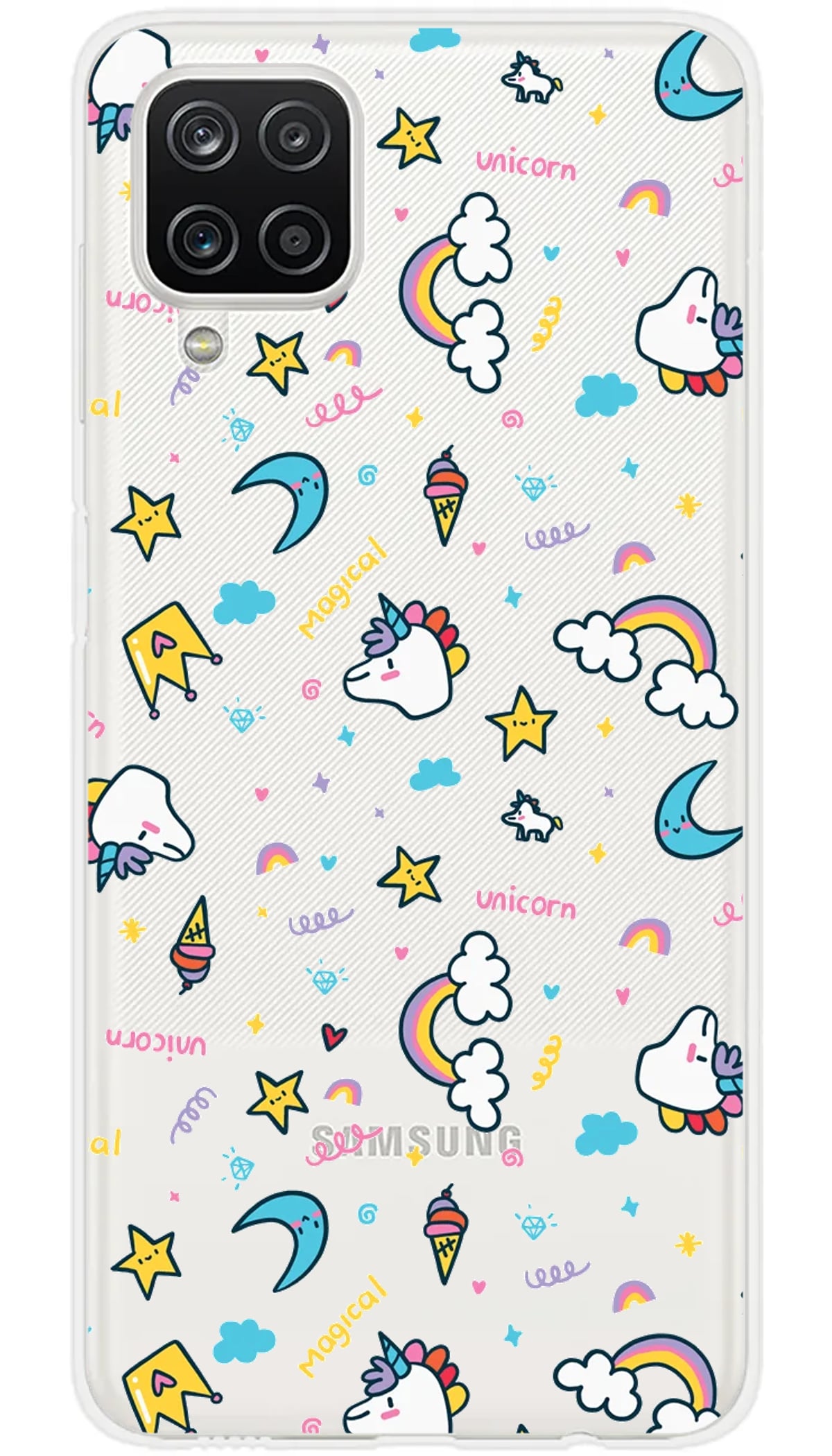Coque Samsung Licorne Rainbow - Galaxy A12 5G