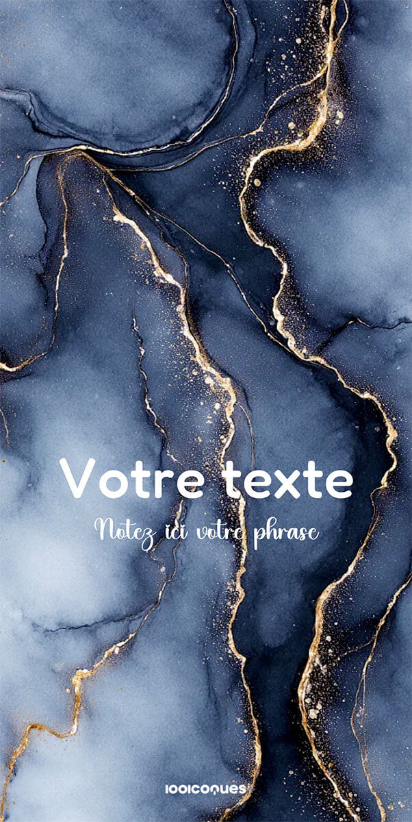 Coque personnalisée Google Marbres & Texte