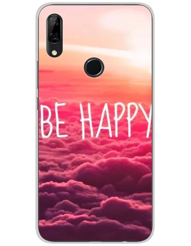 Coque en silicone imprimée Be Happy nuage pour Huawei P Smart Z