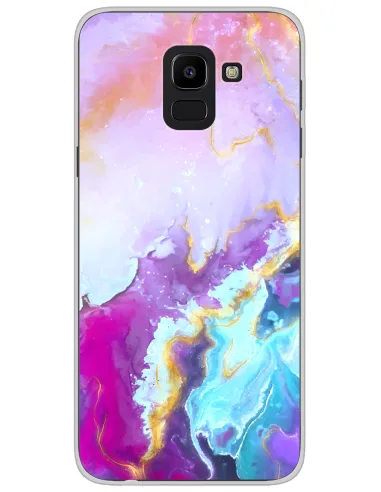 Coque en Silicone imprimées Colorful pour Samsung Samsung Galaxy J6 2018