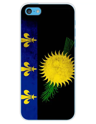 Coque en silicone imprimée Drapeau Guadeloupe pour Apple iPhone 5C