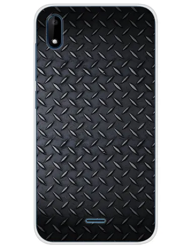 Coque en silicone imprimée Texture metal pour Wiko Y50