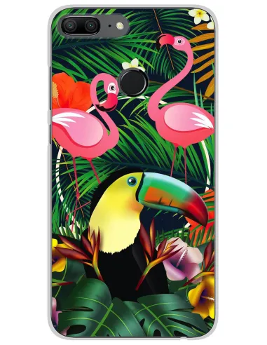 Coque en silicone imprimée Tropical Toucan pour Huawei Honor 9 Lite